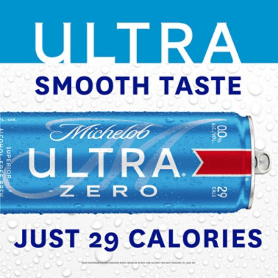 Michelob ULTRA Zero Alcohol-Free American Lager Beer in Cans - 12 Pack, 12 Fl. Oz. - Image 3