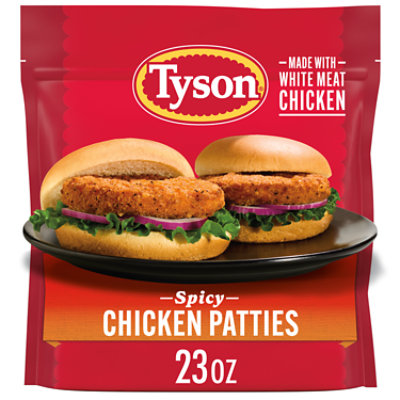 Tyson Fully Cooked Spicy Chicken Patties 23 Oz - 23 OZ - Image 1