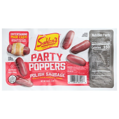 Sahlen Party Popper Cocktail Wiener Polish Sausage, 20 Oz - 20 OZ - Image 1