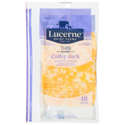 Lucerne Thin Sliced Colby Jack Cheese 6.84 Oz - 6.84 OZ - Image 2