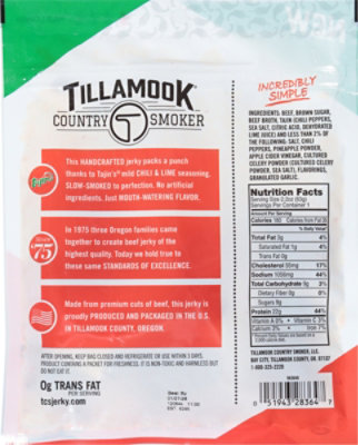 Tillamook Jerky Tajin Chili Lime 2.2oz - 2.2 OZ - Image 6