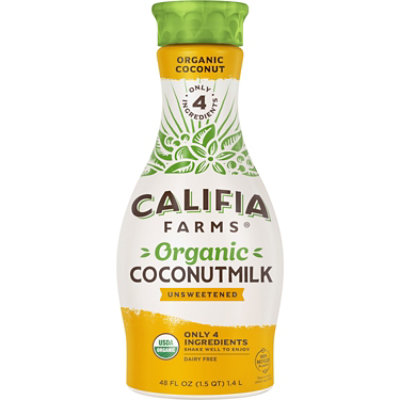 Califia Farms Organic Unsweetened Coconut Milk 48 Fz - 48 FZ - Image 1