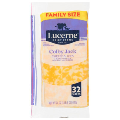 Lucerne Colby Jack Cheese Slices Family Size 24 Oz - 24 OZ - Image 2