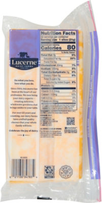 Lucerne Colby Jack Cheese Slices Family Size 24 Oz - 24 OZ - Image 5