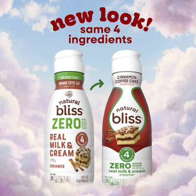 Nestle Coffee Mate Natural Bliss Cinnamon Coffee Cake Zero Sugar - 32 Fl. Oz. - Image 3