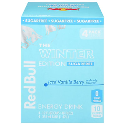 Red Bull Winter Edition Vanilla Berry Sugar Free - 4-12 Oz - Image 3