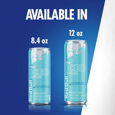 Red Bull Iced Edition Iced Vanilla Berry 114mg Caffeine Energy Drink - 4-12 Fl. Oz. - Image 6