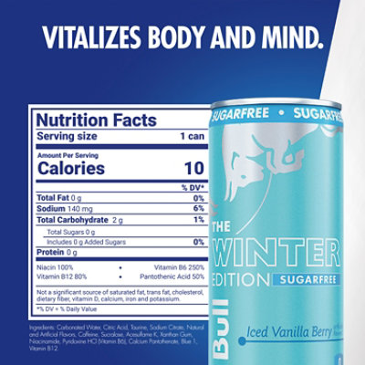 Red Bull Winter Edition Vanilla Berry Sugar Free - 8.4 Oz - Image 2