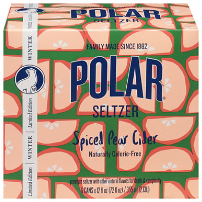 Polar Seltzer Spiced Pear 6-12fz - 6-12 FZ - Image 3