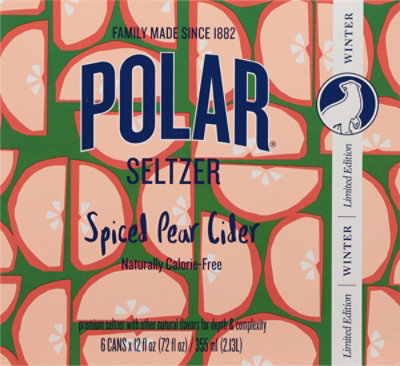 Polar Seltzer Spiced Pear 6-12fz - 6-12 FZ - Image 5