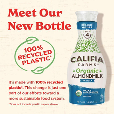 Califia Farms Organic Vanilla Almond Milk 48 Fz - 48 FZ - Image 5