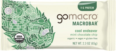 Gomacro Bar Chocolate Chip Mint - 2.3 OZ - Image 2