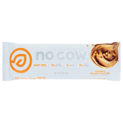 No Cow Bar Chunky Peanut Butter - 2.12 OZ - Image 3