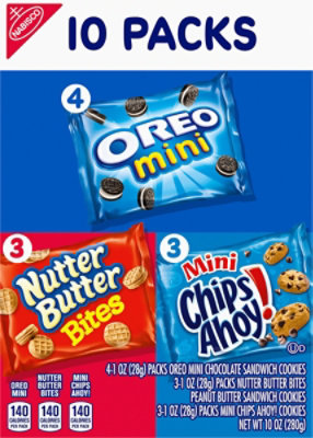 Nabisco Chips Ahoy/Nutter Butter/OREO Variety Pack - 10 Count - Image 6