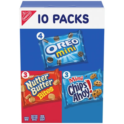 Nabisco Chips Ahoy/Nutter Butter/OREO Variety Pack - 10 Count - Image 1