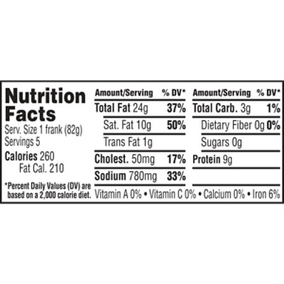 Ball Park Bun Length Hot Dogs, Grillmaster Hearty Uncured Beef, 5 Count, 14.5 Oz - 14.5 OZ - Image 3