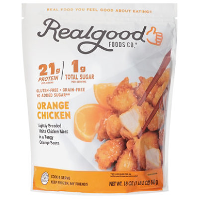 Real Good Foods Orange Chicken 18oz Bag - 18 OZ