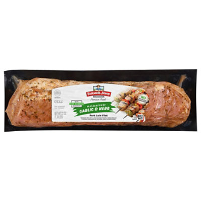 Farmer John Pork Loin Fillet Roasted Garlic Herb - 22 OZ - Image 2