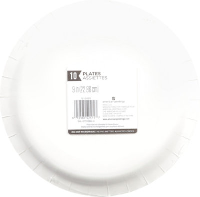 American Greetings Silver with White Striped Plastic Table Cover - Each - Image 4