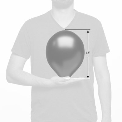 American Greetings Metallic White/Gold/Silver Balloons - 15 Count - Image 3