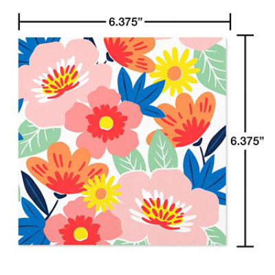 American Greetings Colorful Flowers Lunch Napkins - 20 Count - Image 3