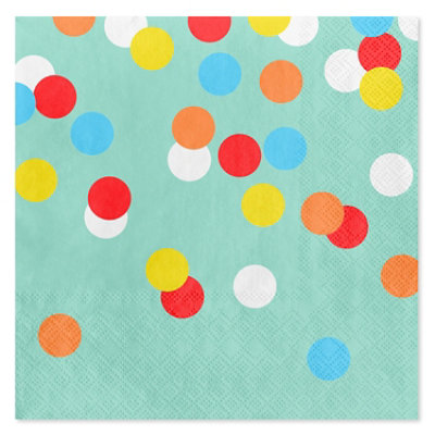 American Greetings Colorful Dots All Occasion Lunch Napkins - 20 Count - Image 2