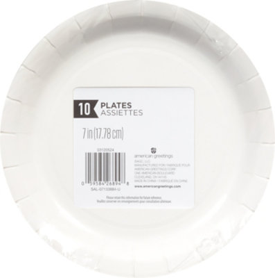 American Greetings White with Colorful Confetti Border 54" x 84" Plastic Table Cover - Each - Image 6