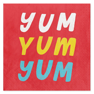 American Greetings Yum Yum Yum Beverage Napkins - 20 Count - Image 2