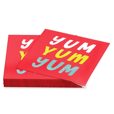 American Greetings Yum Yum Yum Beverage Napkins - 20 Count - Image 2