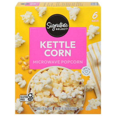 Signature Select Popcorn Microwave Kettle Corn 6-2.69 Oz - 6-2.69 OZ