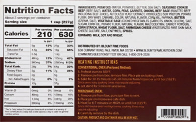 Blounts Family Kitchen Fully Baked Beef Shepherds Pie - 24 OZ - Image 5