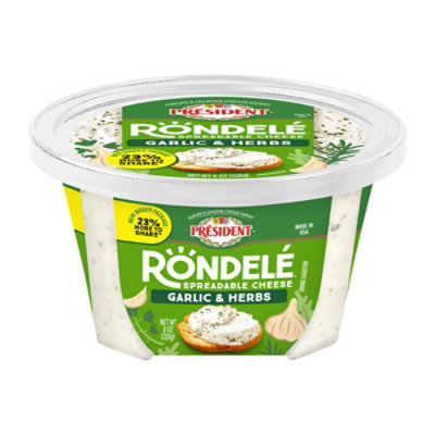 Rondele Cheese Spread Garlc & Herbs - 8 OZ - Image 2