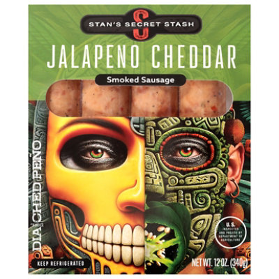 Stan's Dia Ched Peno Sausage - 12 Oz - Image 1