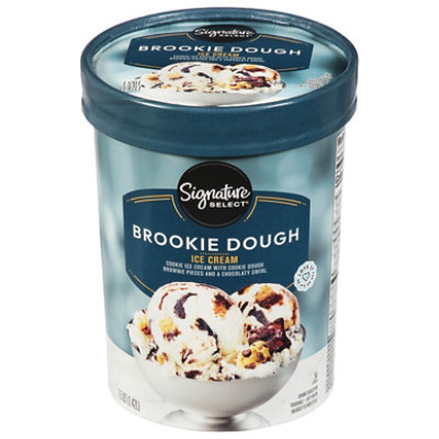 Signature Select Blue Rim Brookie Dough Ice Cream - 1.5 Quart