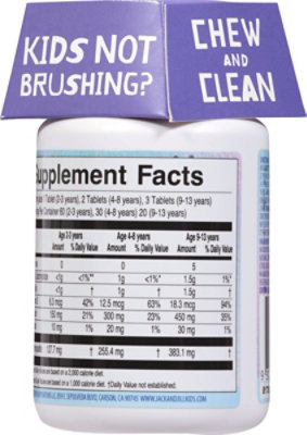 Jack N Jill Kids Tablets Teeth Cleaning - 60 CT - Image 5