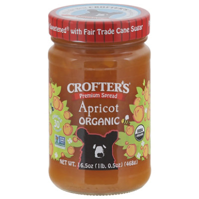 Crofters Fruit Spread Apricot Premium - 16.5 OZ - Image 1