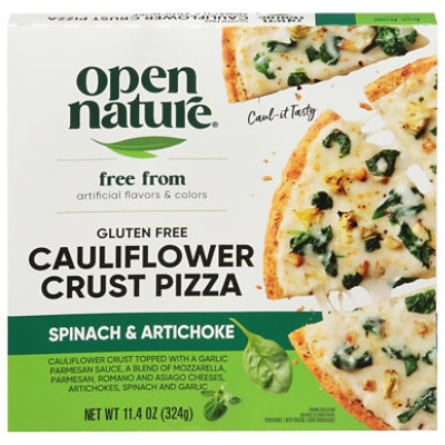 Open Nature Pizza Cauliflower Spinach Artichoke 11.4 Oz - 11.4 OZ - Image 2