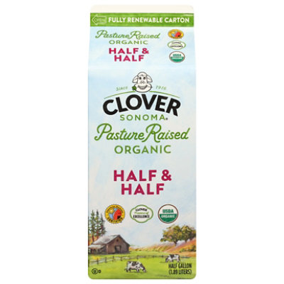 Clover Organic Half & Half , 64 Fz - 64 FZ - Image 2