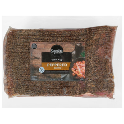 Signature Select Bacon Peppered Thick Prop 12 Compliant 48 Oz - 48 OZ - Image 2