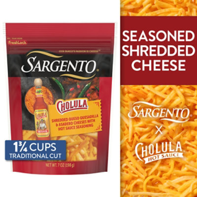 Sargento Shreds Cholula Queso Quesadilla/asadaro Cheese - 7 OZ