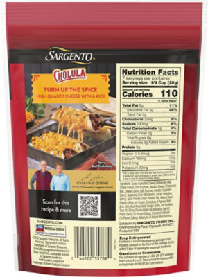 Sargento Shreds Cholula Queso Quesadilla/asadaro Cheese - 7 OZ - Image 6