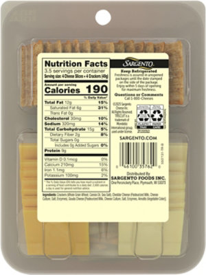 Sargento Shareables White Cheddar/gouda Slices With Triscuit Crackers, 6 Oz - 6 OZ - Image 6