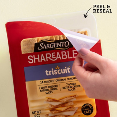 Sargento Shareables White Cheddar/gouda Slices With Triscuit Crackers, 6 Oz - 6 OZ - Image 3