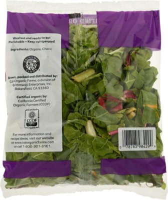 Cal-organic Farms Organic Chopped Rainbow Chard 10oz - 10 OZ - Image 4
