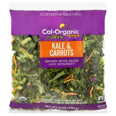 Cal-organic Farms Organic Chopped Green Kale & Carrots 10oz - 10 OZ - Image 2