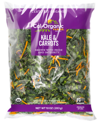 Cal-organic Farms Organic Chopped Green Kale & Carrots 10oz - 10 OZ - Image 1