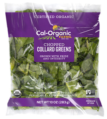 Cal-organic Farms Organic Chopped Collard Greens 10oz - 10 OZ - Image 1