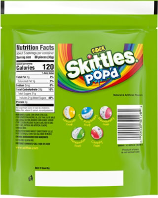 SKITTLES POP'd Sour Freeze Dried Candy Bag - 5.5 Oz - Image 6