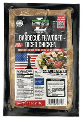 Lombardis Chicken Diced Barbecue - 16 OZ - Image 1