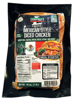 Lombardi's Chicken Diced Mexican - 16 OZ - Image 1